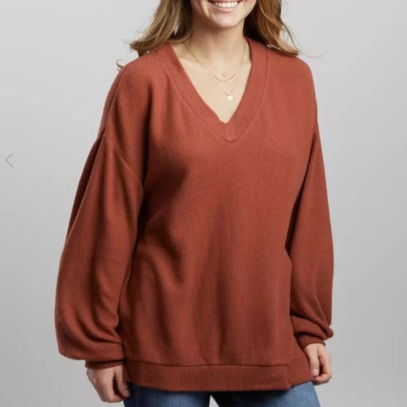 💖HP💖 BKE Oversized High Low Hem Pullover - Picture 2 of 8